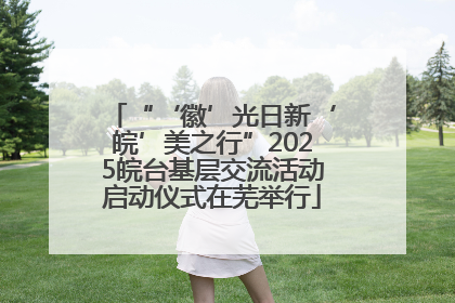 “‘徽’光日新‘皖’美之行”2025皖台基层交流活动启动仪式在芜举行