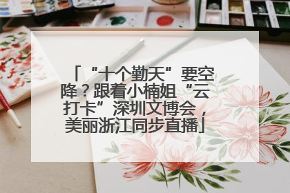 “十个勤天”要空降？跟着小楠姐“云打卡”深圳文博会，美丽浙江同步直播