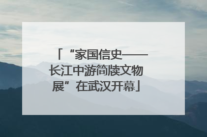 “家国信史——长江中游简牍文物展”在武汉开幕