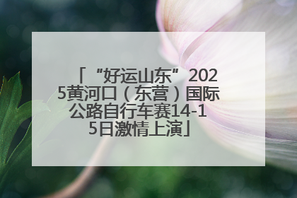 “好运山东”2025黄河口（东营）国际公路自行车赛14-15日激情上演