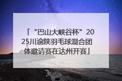 “巴山大峡谷杯”2025川渝陕羽毛球混合团体邀请赛在达州开赛