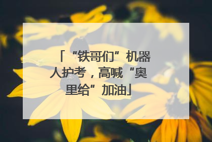 “铁哥们”机器人护考，高喊“奥里给”加油