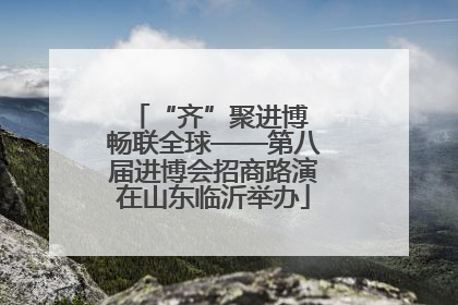 “齐”聚进博 畅联全球——第八届进博会招商路演在山东临沂举办