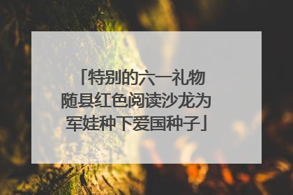 特别的六一礼物 随县红色阅读沙龙为军娃种下爱国种子