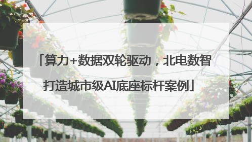 算力+数据双轮驱动，北电数智打造城市级AI底座标杆案例