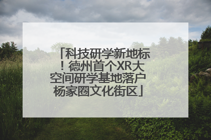 科技研学新地标！德州首个XR大空间研学基地落户杨家圈文化街区