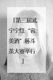 第三届武宁宁红“省美酒”杯斗茶大赛举行