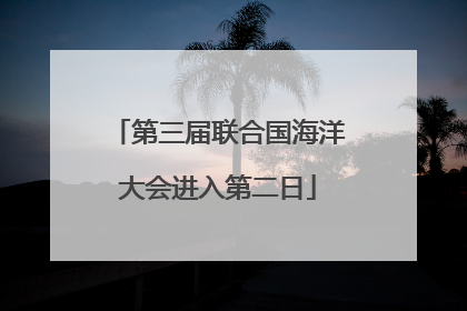 第三届联合国海洋大会进入第二日