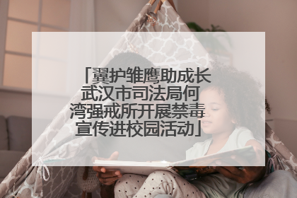 翼护雏鹰助成长 武汉市司法局何湾强戒所开展禁毒宣传进校园活动