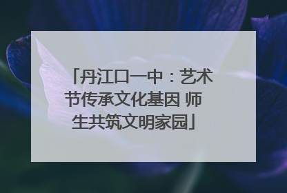 丹江口一中：艺术节传承文化基因 师生共筑文明家园