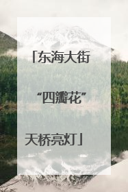 东海大街“四瓣花”天桥亮灯