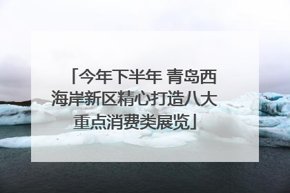 今年下半年 青岛西海岸新区精心打造八大重点消费类展览