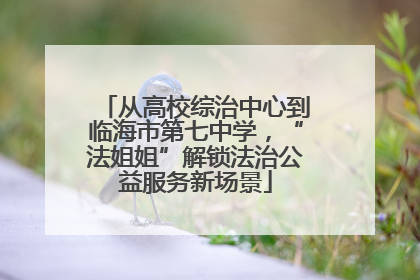 从高校综治中心到临海市第七中学，“法姐姐”解锁法治公益服务新场景