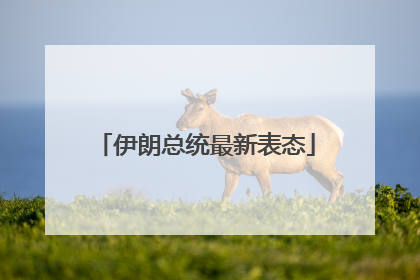 伊朗总统最新表态