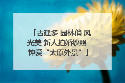 古建多 园林俏 风光美 新人拍婚纱照 钟爱“太原外景”