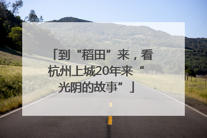 到“稻田”来，看杭州上城20年来“光阴的故事”