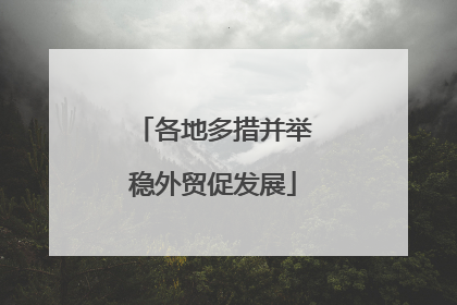 各地多措并举稳外贸促发展