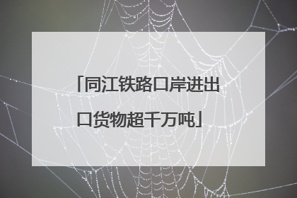 同江铁路口岸进出口货物超千万吨