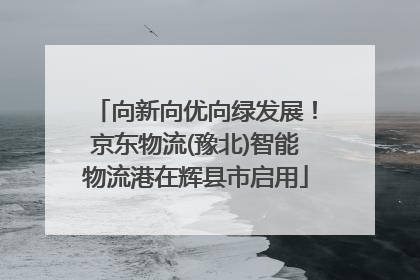 向新向优向绿发展！京东物流(豫北)智能物流港在辉县市启用