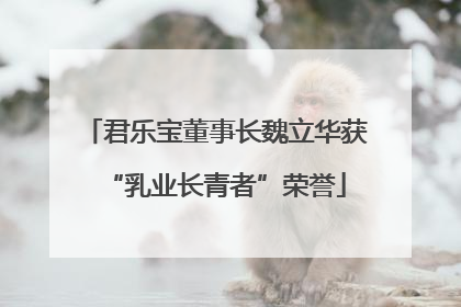 君乐宝董事长魏立华获“乳业长青者”荣誉