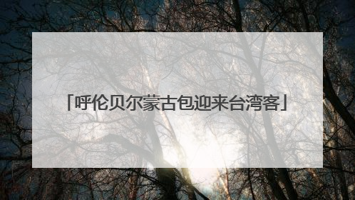 呼伦贝尔蒙古包迎来台湾客