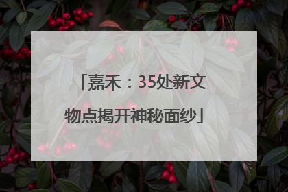 嘉禾：35处新文物点揭开神秘面纱