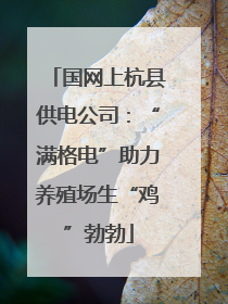 国网上杭县供电公司：“满格电”助力养殖场生“鸡”勃勃