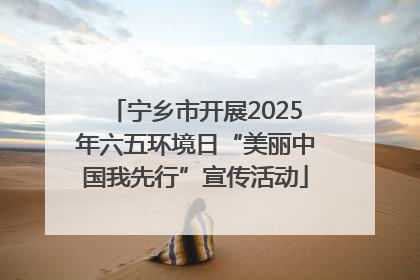宁乡市开展2025年六五环境日“美丽中国我先行”宣传活动