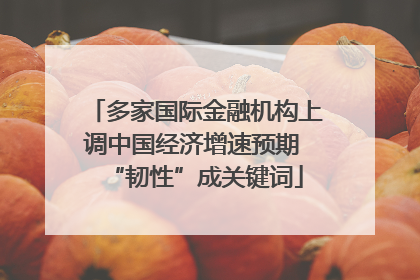 多家国际金融机构上调中国经济增速预期 “韧性”成关键词