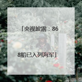 央视披露：868船已入列海军