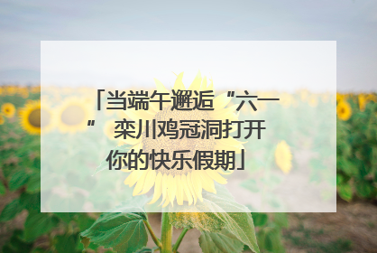当端午邂逅“六一” 栾川鸡冠洞打开你的快乐假期