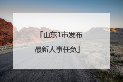 山东1市发布最新人事任免