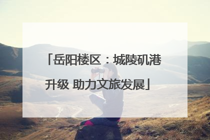 岳阳楼区：城陵矶港升级 助力文旅发展