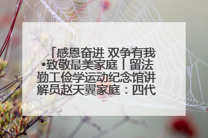 感恩奋进 双争有我•致敬最美家庭丨留法勤工俭学运动纪念馆讲解员赵天翼家庭：四代人一脉相承赤子心