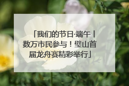 我们的节日·端午丨数万市民参与！璧山首届龙舟赛精彩举行