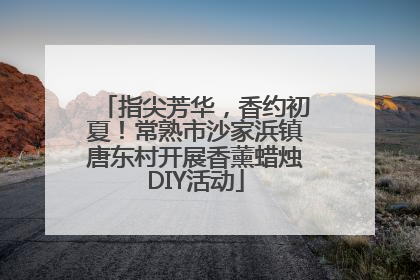 指尖芳华，香约初夏！常熟市沙家浜镇唐东村开展香薰蜡烛DIY活动