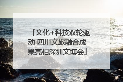 文化+科技双轮驱动 四川文旅融合成果亮相深圳文博会