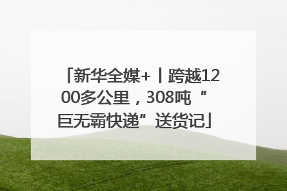 新华全媒+丨跨越1200多公里，308吨“巨无霸快递”送货记