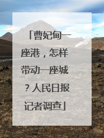 曹妃甸一座港，怎样带动一座城？人民日报记者调查