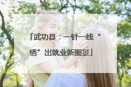 武功县：一针一线“绣”出就业新图景