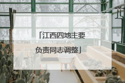 江西四地主要负责同志调整