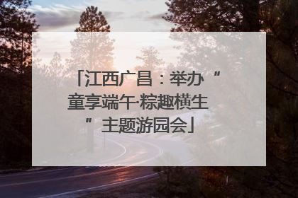 江西广昌：举办“童享端午·粽趣横生”主题游园会