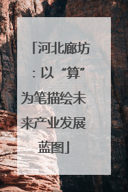 河北廊坊：以“算”为笔描绘未来产业发展蓝图