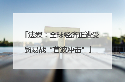 法媒：全球经济正遭受贸易战“首波冲击”