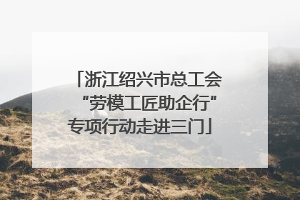 浙江绍兴市总工会“劳模工匠助企行”专项行动走进三门