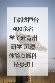 淄博桓台400余名学子赴青州研学 沉浸体验点燃科技梦想