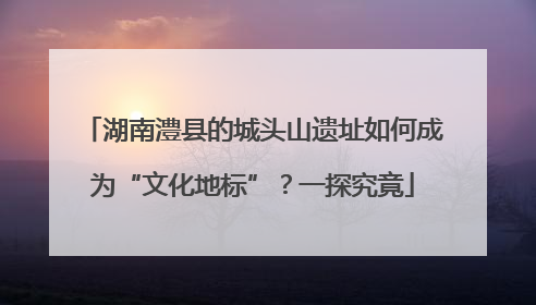 湖南澧县的城头山遗址如何成为“文化地标”？一探究竟
