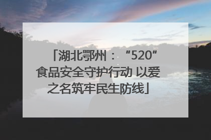 湖北鄂州：“520”食品安全守护行动 以爱之名筑牢民生防线