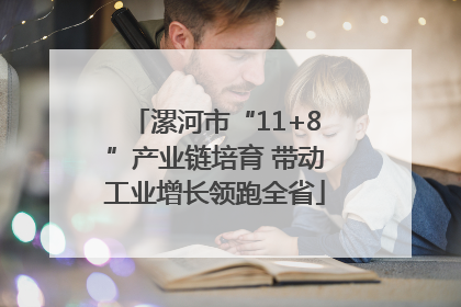漯河市“11+8”产业链培育 带动工业增长领跑全省
