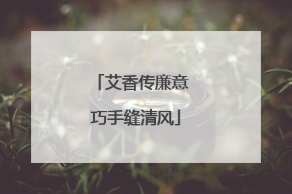 艾香传廉意 巧手缝清风